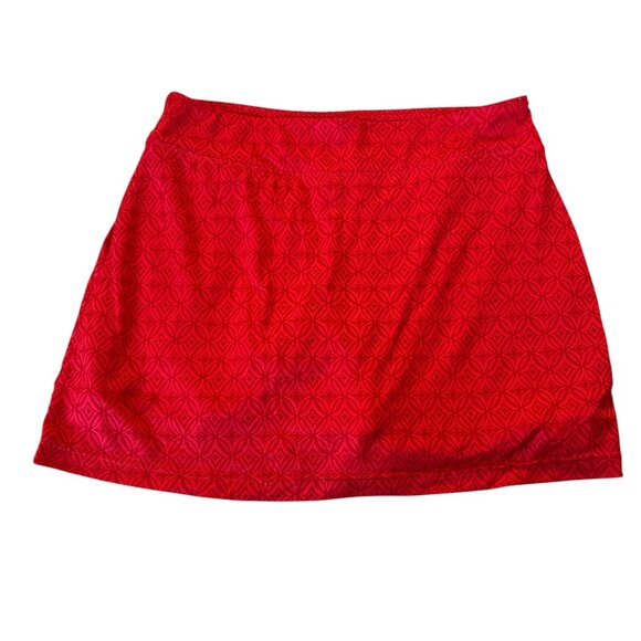 Seg’ments Bright Red Skort Women’s Sz S Stretch Athletic Tennis Mini Skirt Beach - Picture 1 of 6